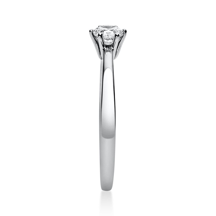 Solitär Ring aus 950 Platin mit Brillant 0.25 Ct