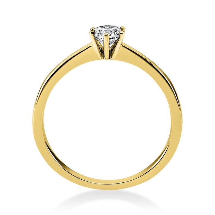 Solitär Ring aus 585 Gelbgold mit Brillant 0.30 Ct