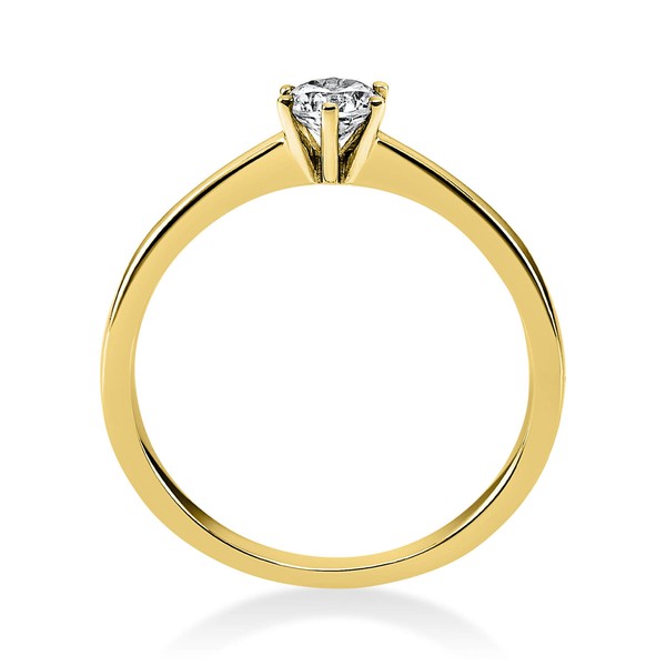 Solitär Ring aus 750 Gelbgold mit Brillant 0.30 Ct