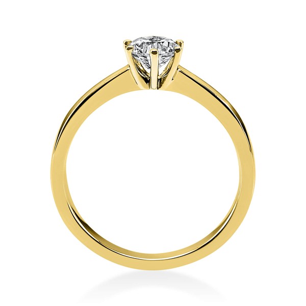 Solitär Ring aus 585 Gelbgold mit Brillant 0.50 Ct