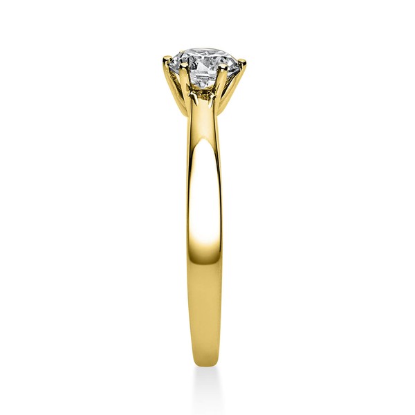 Solitär Ring aus 585 Gelbgold mit Brillant 0.50 Ct