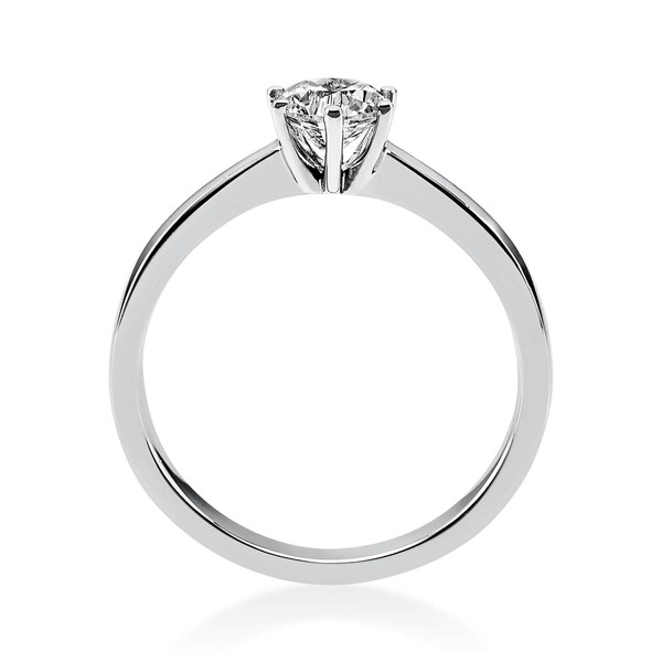 Solitär Ring aus 950 Platin mit Brillant 0.50 Ct