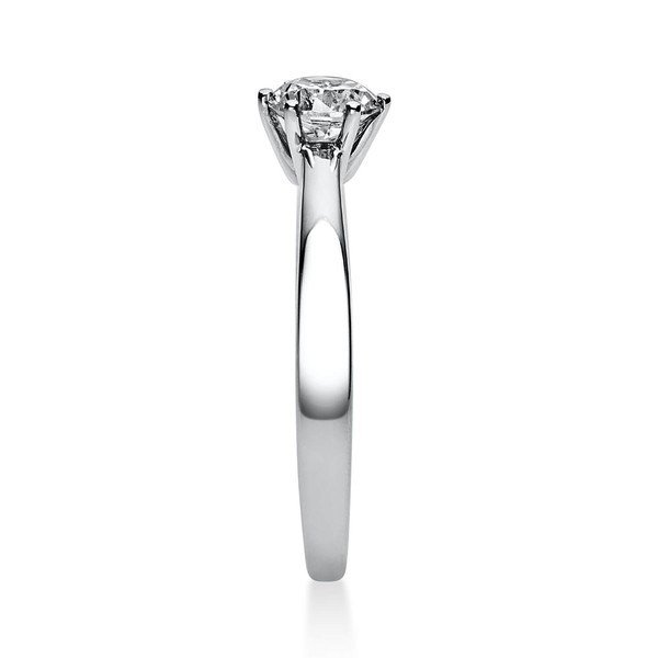 Solitär Ring aus 950 Platin mit Brillant 0.50 Ct