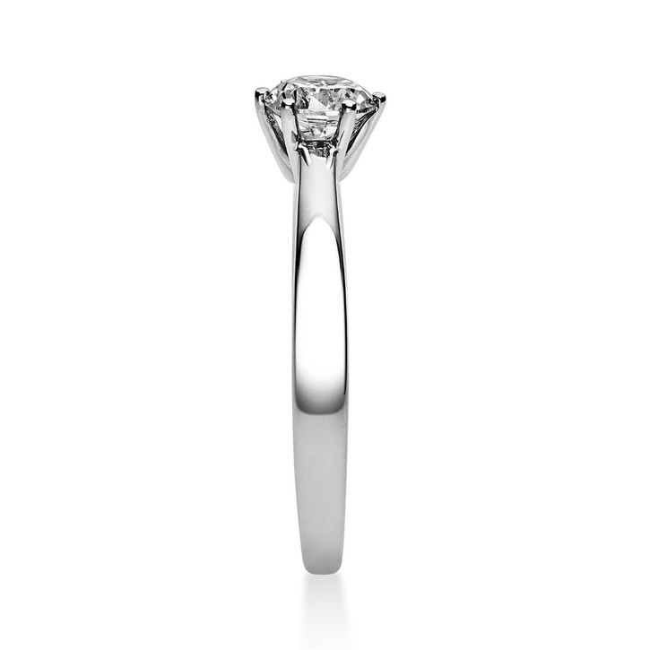 Solitär Ring aus 585 Weißgold mit Brillant 0.50 Ct