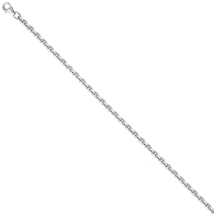 3,4mm Ankerkette aus 925 Silber 45cm