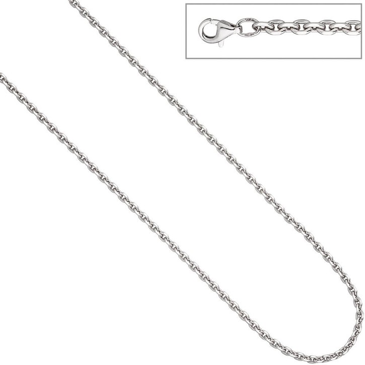 3,4mm Ankerkette aus 925 Silber 45cm