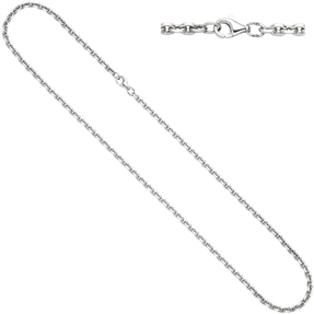 3,4mm Ankerkette Kette Halskette Collier aus 925 Silber diamantiert 45cm 3,4mm Ankerkette Kette Halskette Collier aus 925 Silber diamantiert 45cm