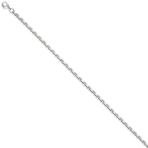3,4mm Ankerkette aus 925 Silber 45cm