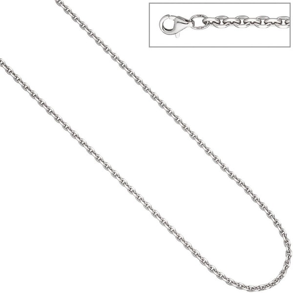 3,4mm Ankerkette aus 925 Silber 45cm