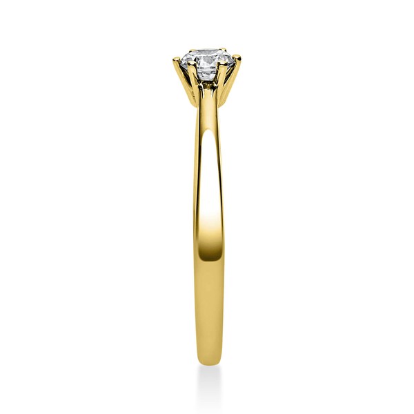 Solitär Ring aus 750 Gelbgold mit Brillant 0.20 Ct