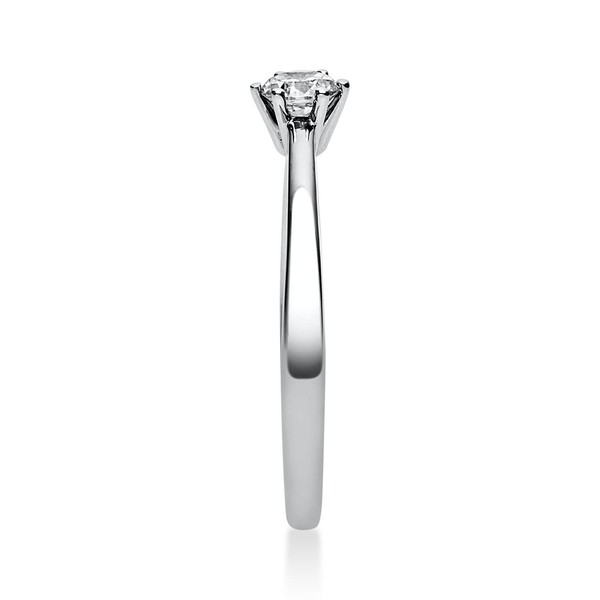 Solitär Ring aus 585 Weißgold mit Brillant 0.20 Ct