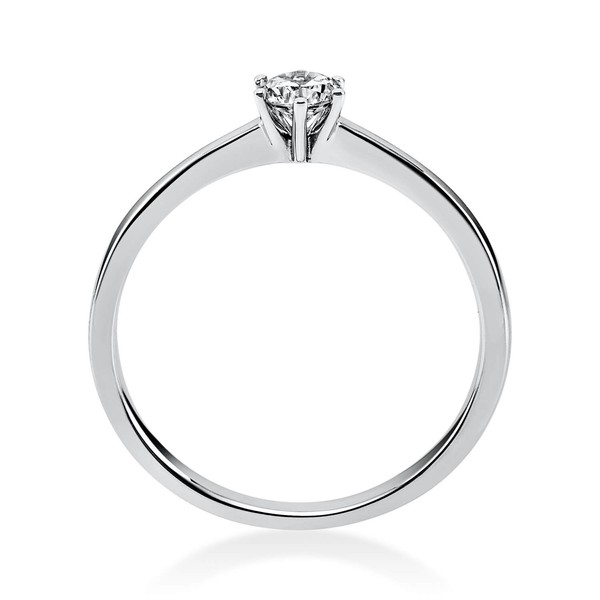 Solitär Ring aus 750 Weißgold mit Brillant 0.20 Ct