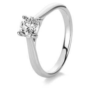 Solitär Ring Damenring 750 Gold Weißgold Diamant Brillant 0,70 Ct. 4er-Krappe