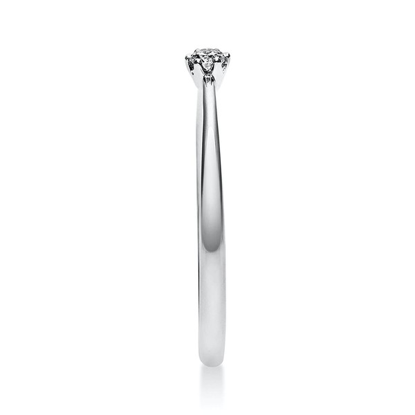 Solitär Ring aus 950 Platin mit Brillant 0.05 Ct