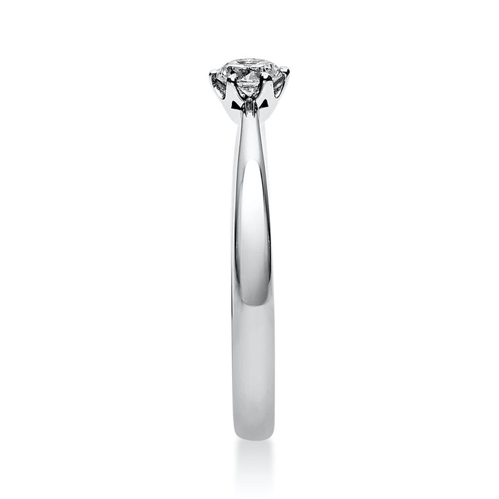 Solitär Ring aus 750 Weißgold mit Brillant 0.20 Ct