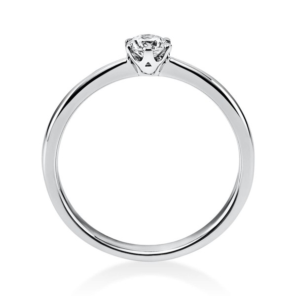 Solitär Ring aus 750 Weißgold mit Brillant 0.20 Ct