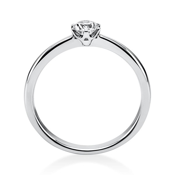 Solitär Ring aus 950 Platin mit Brillant 0.25 Ct