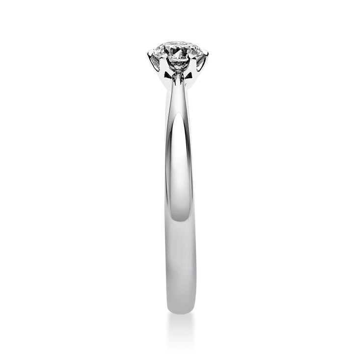 Solitär Ring aus 585 Weißgold mit Brillant 0.25 Ct