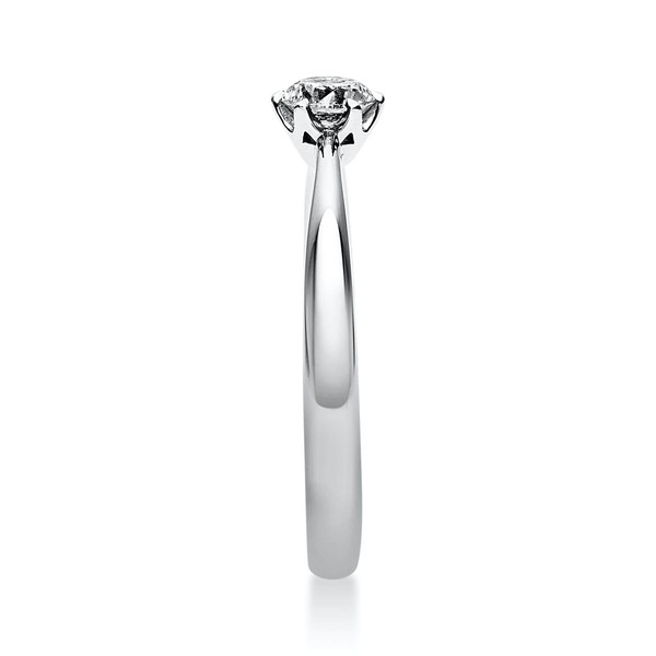 Solitär Ring aus 750 Weißgold mit Brillant 0.25 Ct