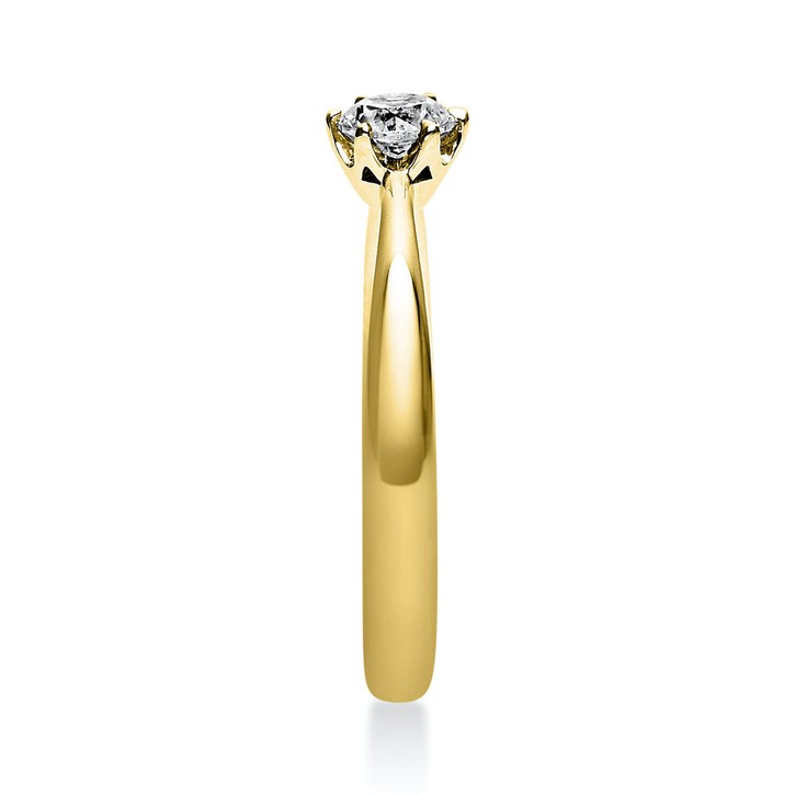 Solitär Ring aus 750 Gelbgold mit Brillant 0.30 Ct