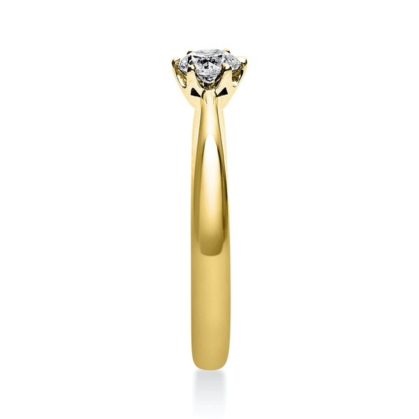Solitär Ring aus 750 Gelbgold mit Brillant 0.30 Ct