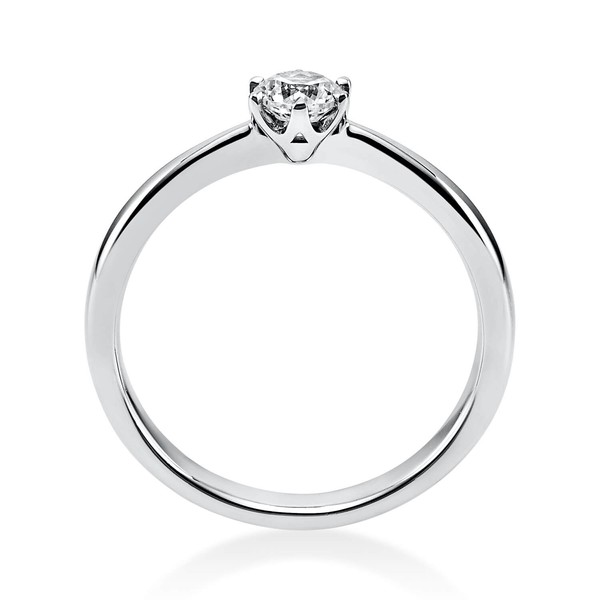 Solitär Ring aus 950 Platin mit Brillant 0.30 Ct