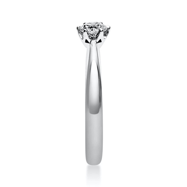 Solitär Ring aus 950 Platin mit Brillant 0.30 Ct