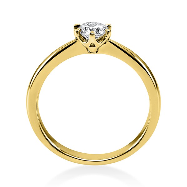 Solitär Ring aus 750 Gelbgold mit Brillant 0.40 Ct