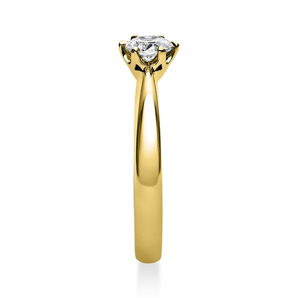 Solitär Ring aus 750 Gelbgold mit Brillant 0.40 Ct