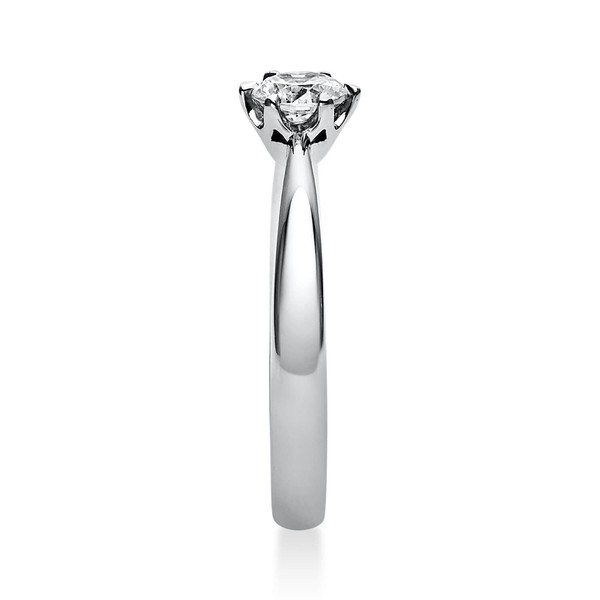Solitär Ring aus 950 Platin mit Brillant 0.40 Ct