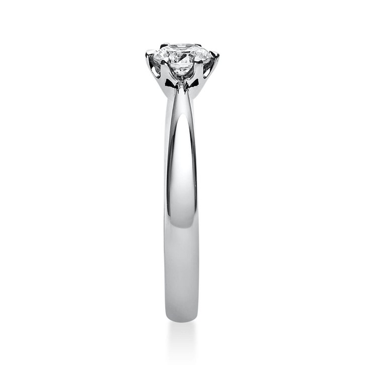 Solitär Ring aus 750 Weißgold mit Brillant 0.40 Ct