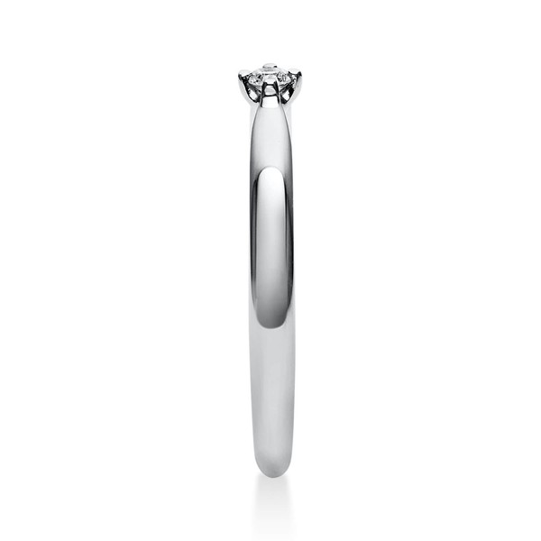 Solitär Ring aus 950 Platin mit Brillant 0.05 Ct