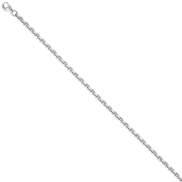 3,4mm Ankerkette aus 925 Silber 55cm