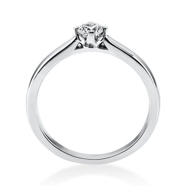 Solitär Ring aus 950 Platin mit Brillant 0.20 Ct