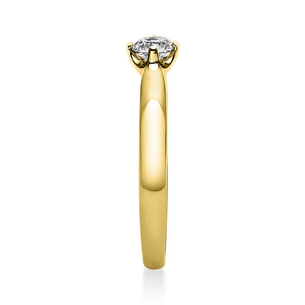 Solitär Ring aus 585 Gelbgold mit Brillant 0.25 Ct