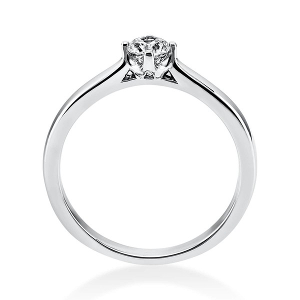 Solitär Ring aus 750 Weißgold mit Brillant 0.25 Ct