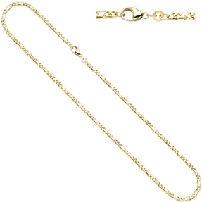 3,2mm Rockwell Kette Halskette Collier Goldkette 333 Gold Gelbgold 45cm Damen 3,2mm Rockwell Kette Halskette Collier Goldkette 333 Gold Gelbgold 45cm Damen