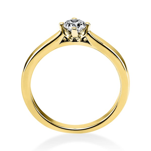 Solitär Ring aus 585 Gelbgold mit Brillant 0.30 Ct