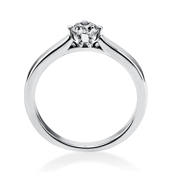 Solitär Ring aus 750 Weißgold mit Brillant 0.30 Ct
