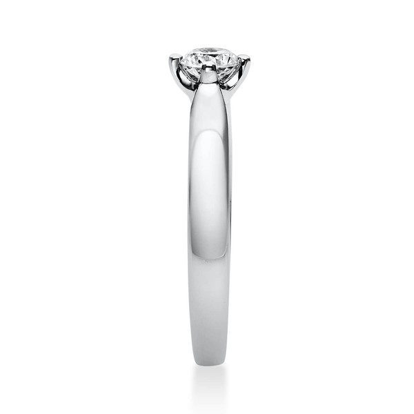 Solitär Ring aus 750 Weißgold mit Brillant 0.30 Ct