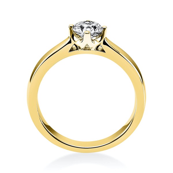 Solitär Ring aus 750 Gelbgold mit Brillant 0.40 Ct