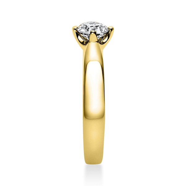 Solitär Ring aus 750 Gelbgold mit Brillant 0.40 Ct