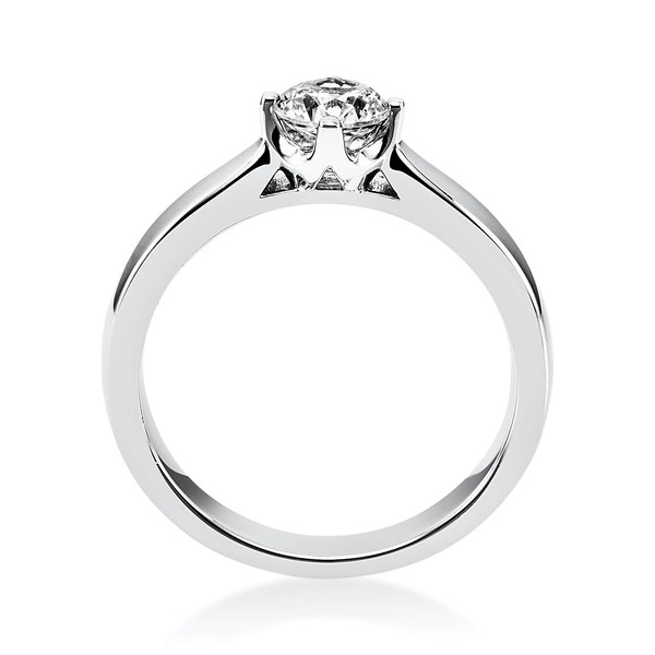 Solitär Ring aus 950 Platin mit Brillant 0.40 Ct