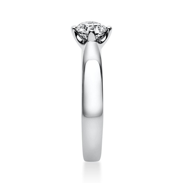 Solitär Ring aus 950 Platin mit Brillant 0.40 Ct