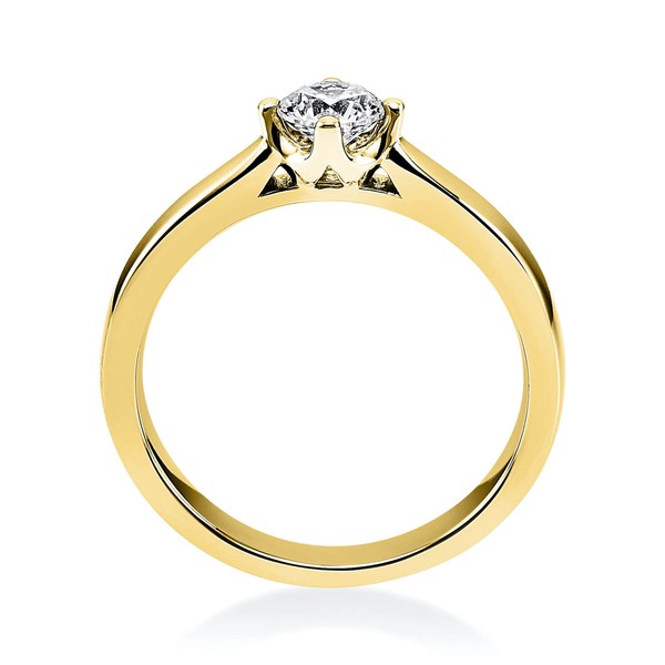 Solitär Ring aus 585 Gelbgold mit Brillant 0.50 Ct