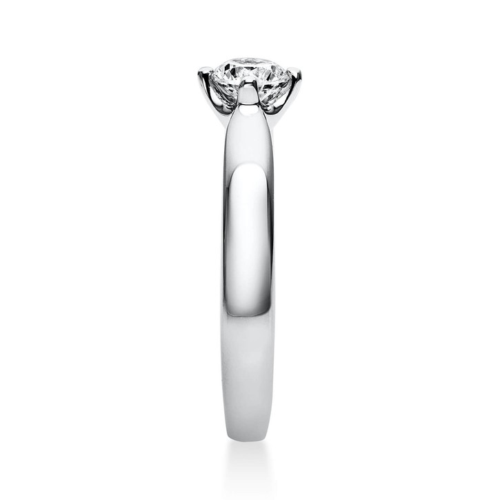 Solitär Ring aus 585 Weißgold mit Brillant 0.50 Ct