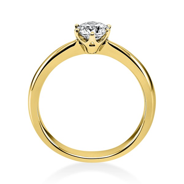 Solitär Ring aus 750 Gelbgold mit Brillant 0.50 Ct