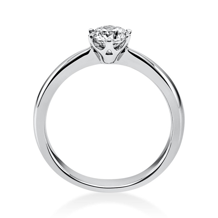 Solitär Ring aus 750 Weißgold mit Brillant 0.50 Ct