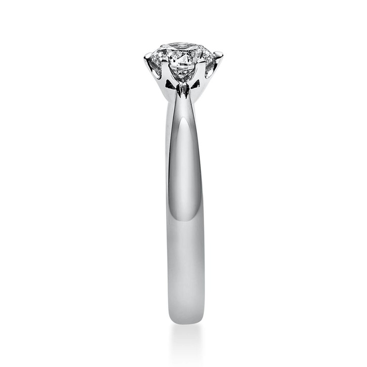 Solitär Ring aus 750 Weißgold mit Brillant 0.50 Ct
