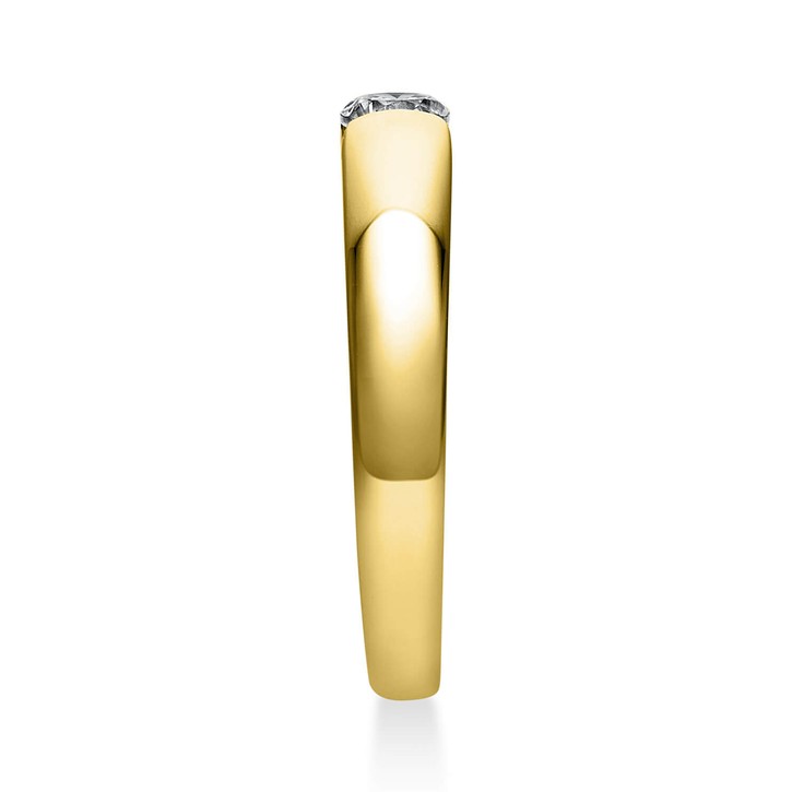 Solitär Ring aus 750 Gelbgold mit Brillant 0.20 Ct